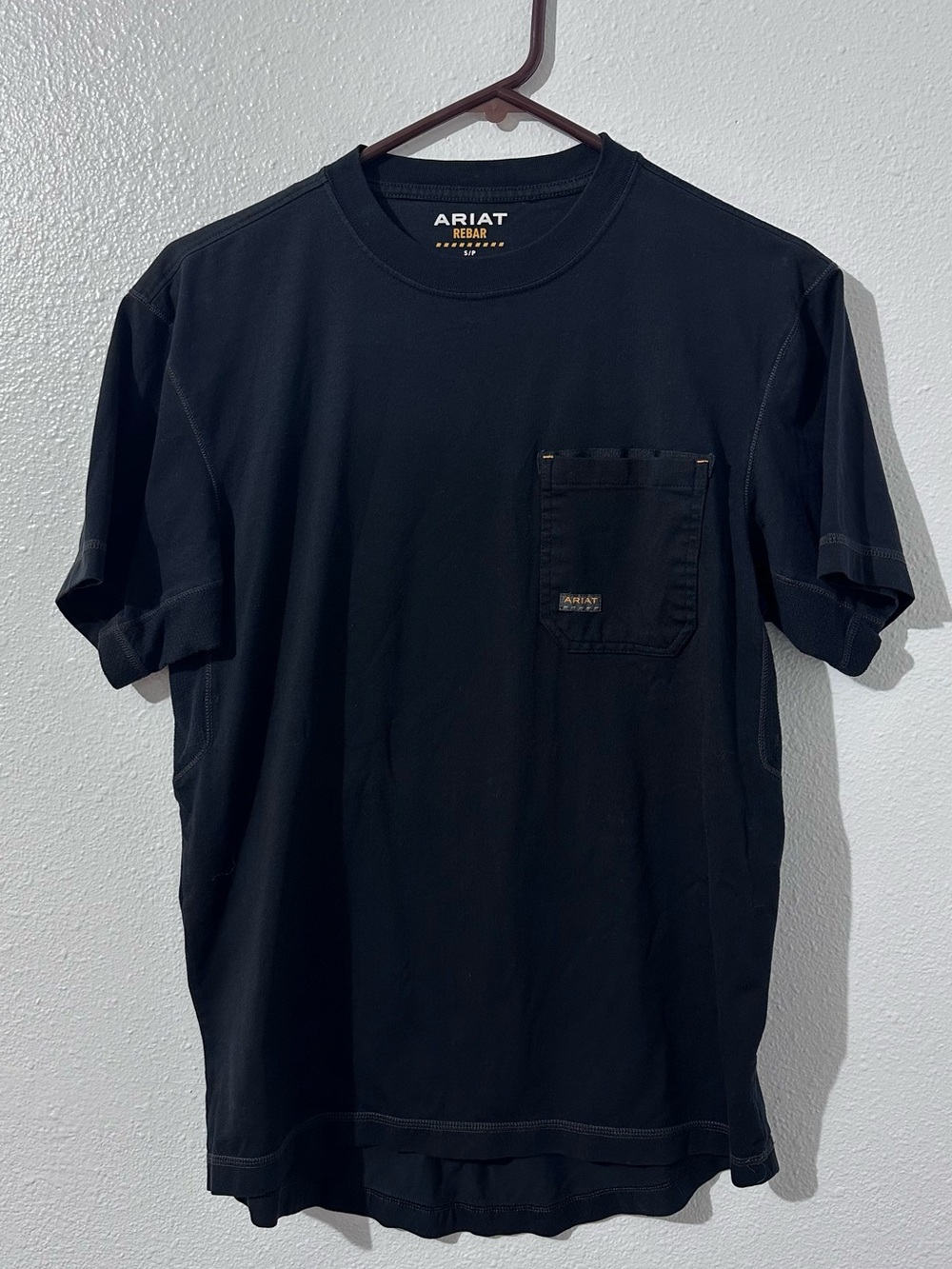 Ariat Black Short Sleeve Pocket Tee - Rebar